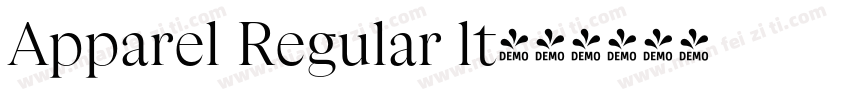 Apparel Regular lt字体转换